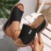 Fashion Women's Sandals Women Wedge Slippers Summer 2025 New Fashion Slippers Open Toe Breathable Sandals Comfortable Buckle Woman Shoes