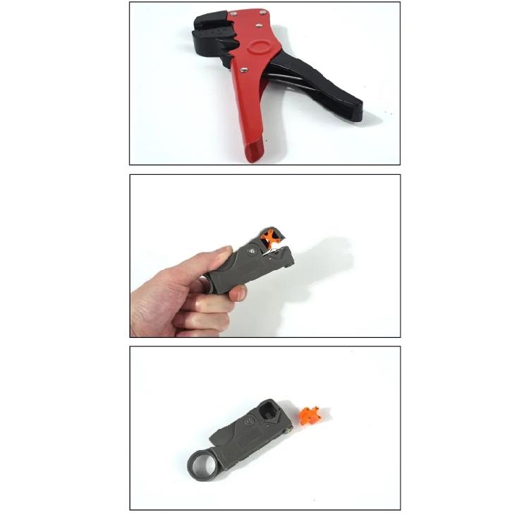 Portable Manual Wire Stripper Tool Lightweight Design With Adjustable Cutting Depth For Fast Accurate Cable Preparation