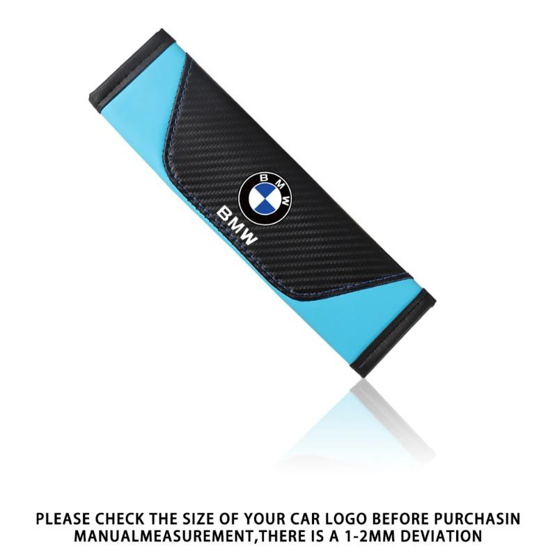 2pcs Universal Car Safety Belt Cover Adjustable Seat Belt Cover Shoulder Strap Covers For BMW M M1 M2 M3 M4 Auto Accessories