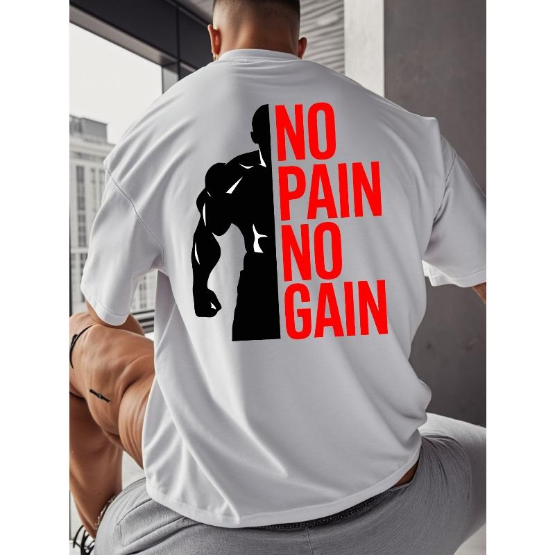 

European sizes Men S T-Shirt - Print Design, Short Sleeves, Round Neck Casual Summer Top 4XL білий