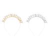 Happy Birthday Props Hairband for Adult Family Gathering Birthday Party Rhinestones Headband Photography Accessories
