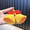 Plush Christmas Bell Keychain - Cute Festive Bag Pendant Gift