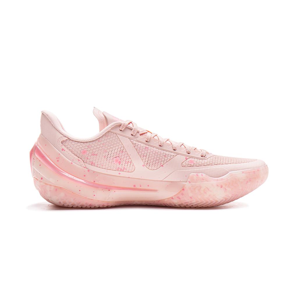 New LiNing Blade 5 V2 Cushioning, Slip Resistant, And Breathable Low Top Basketball Shoes Men's Pink ABAV061-1