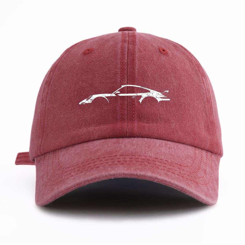 1 Stück 911 Aufdruck Gewaschene Baseballkappe für Erwachsene Minimalistischer Retro-Stil Lässig Weich Verstellbar Papa-Hut Perfekt als Geschenk