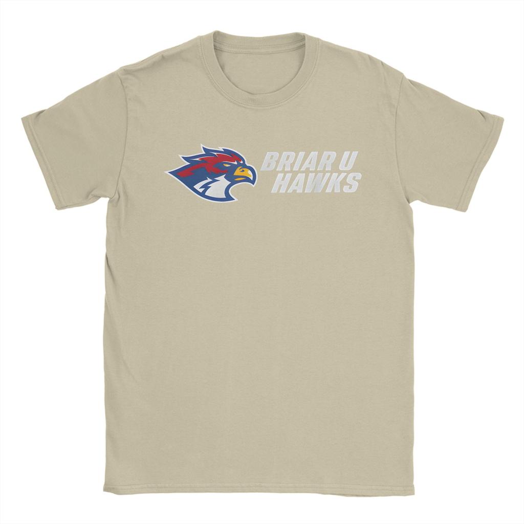 Briar U Hawks Off Campus Men T Shirts Fashion Tee Shirt Short Sleeve Crewneck TShirt Pure Cotton Plus Size Clothes