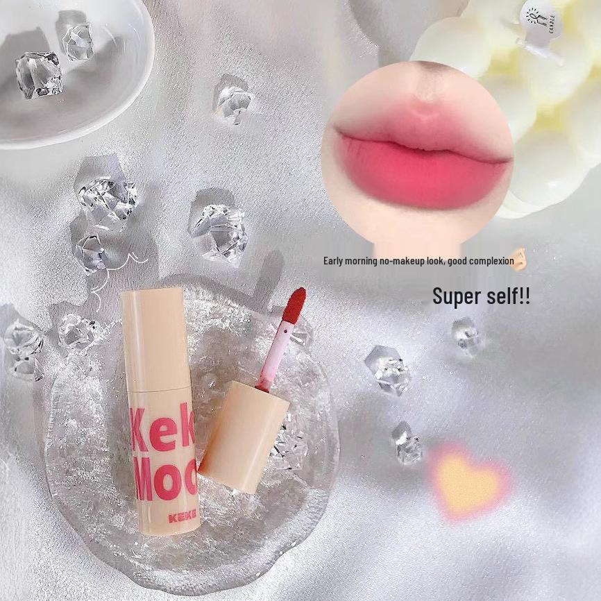 KeKeMood Velvet Matte Lip Mousse: Long-Lasting, Whitening, Affordable Gloss for Students