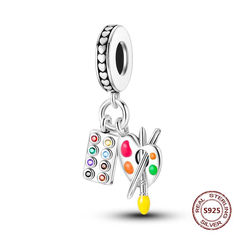Chameleon Luminous Firefly Charm Fit  S925 Original Bracelets Butterfly S925 Silver Beads For DIY Jewelry Birthday Gift