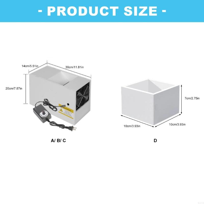 Electric Grains Husk Separator Equipment with Drawer Design Feed Cleaner Blower for Bird Feed Cleaning Processing M4YD