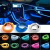 1 M/3 M/5 M wnętrza samochodu dekoracyjna lampa led EL okablowanie taśma neonowa dla Auto DIY elastyczne oświetlenie otoczenia USB Party dioda atmosfery