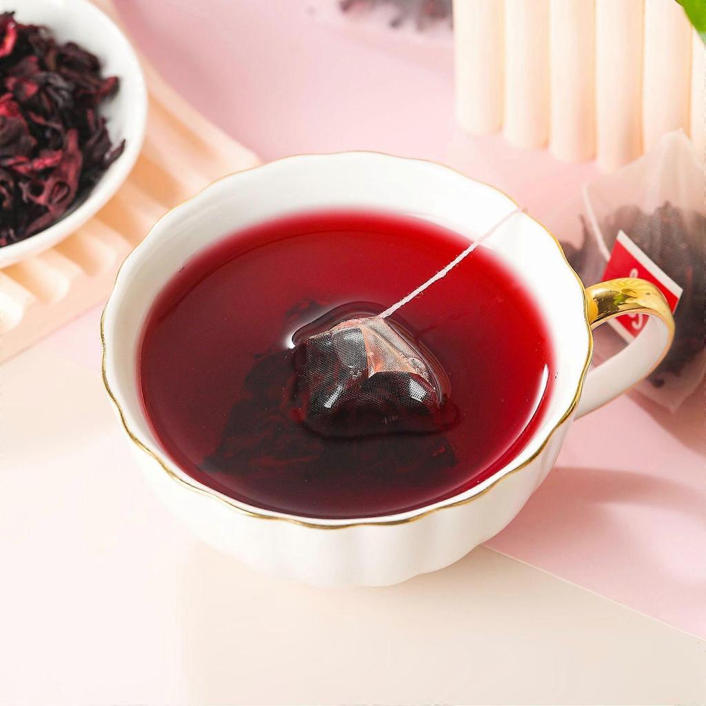 Hibiscus Sabdariffa Tea 30packs X 2g - Hibiscus Blossoms, Roselle Flower Herbal Infusion