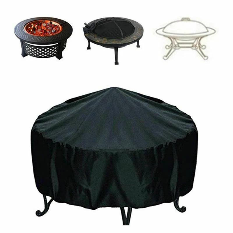 Feuerschale Abdeckung Runder Feuerkorb Ofenabdeckung Wasserdicht Winddicht Sonnenschutz Für Outdoor Gartenmöbel Sets Muebles De Jardín