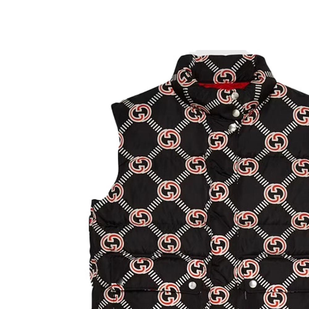 GUCCI Interlocking G Down Vest Black 665137-Z8AS4-1072