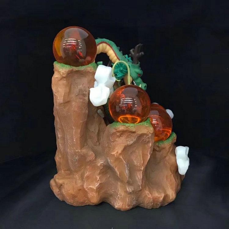 Dragon Ball WCF MEGA Shenron with Rockery Background and Dragon Balls Action Figure Model Boxed.