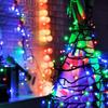100M 500 LED Outdoor Christmas LED String Light Fairy Light Waterproof Black Cable Holiday Garland Light Patio Garden Decor