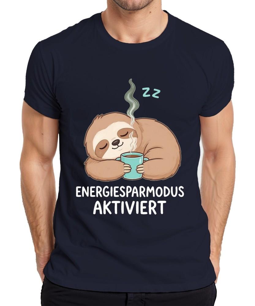 Sloth Energy Saving Mode Activated Coffee Relaxed Gift Unisexs Tshirt S