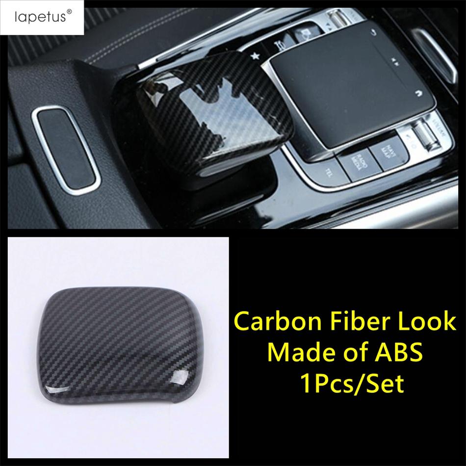 Für Mercedes Benz B GLA GLB Klasse W247 H247 X247 Auto Mittelkonsole Schalthebelkopf Knopf Abdeckung Zierleiste ABS Kohlefaser Zubehör