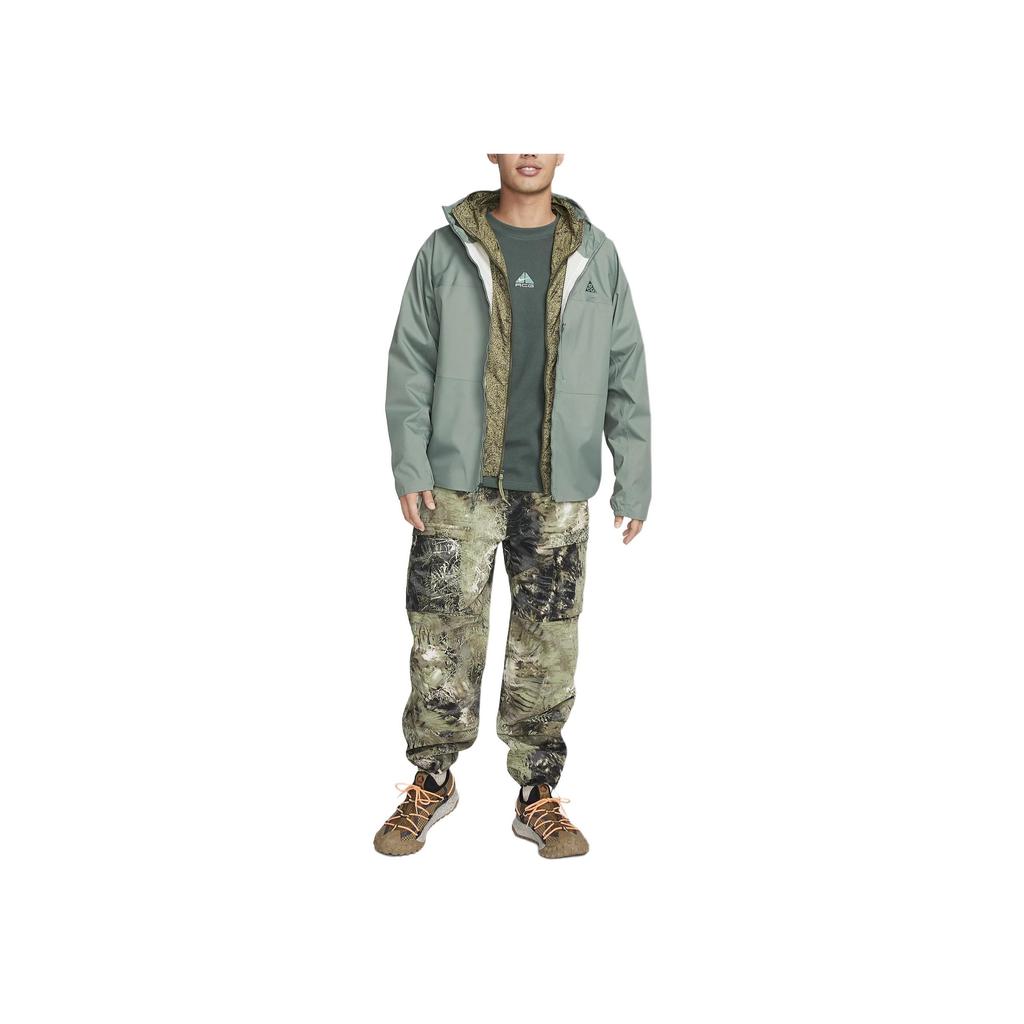 Nike ACG Series Solid Color Round Neck Casual Loose Long Sleeve T-Shirt Men Tops Vintage-Green DR7754-338