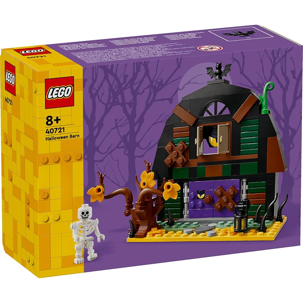 Lego Halloween Barn Skeleton Building Toy Set with Mini Figure for Ages 8 and Up 40721