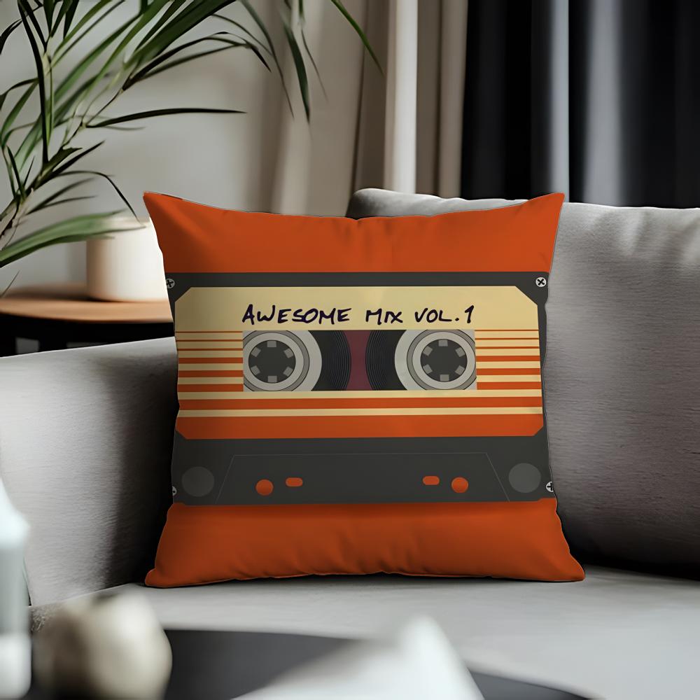 Trending MMmusic Tapeful Cushion Cover Antidustmite Pillowcase Invisible Zipper Silky Short Plush Sofa Cushion Cover