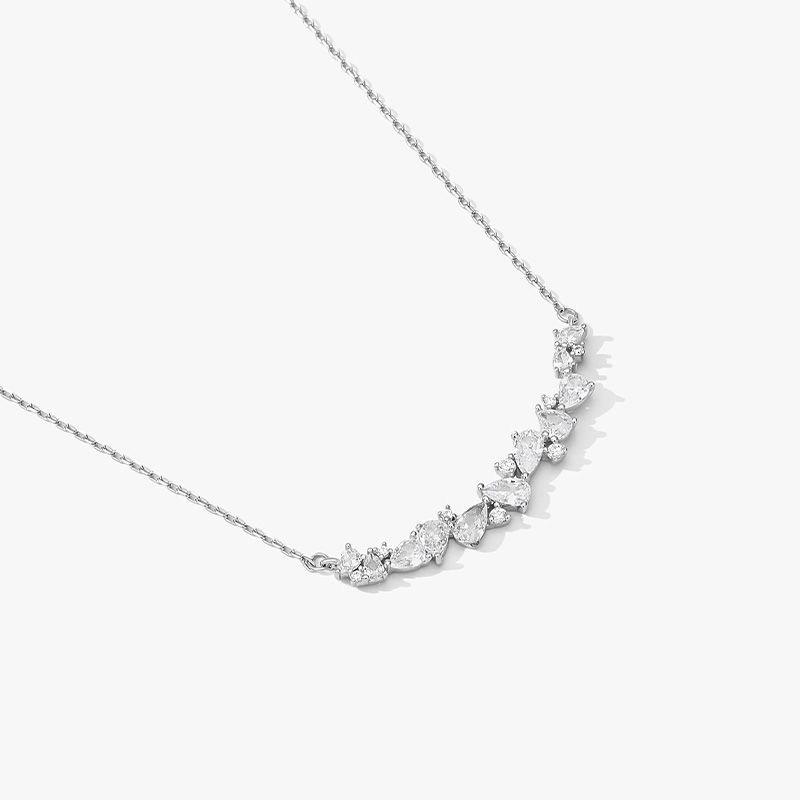 

Ожерелье с цветком глицинии и улыбкой, женский подвесной светильник, роскошная цепочка на ключицу