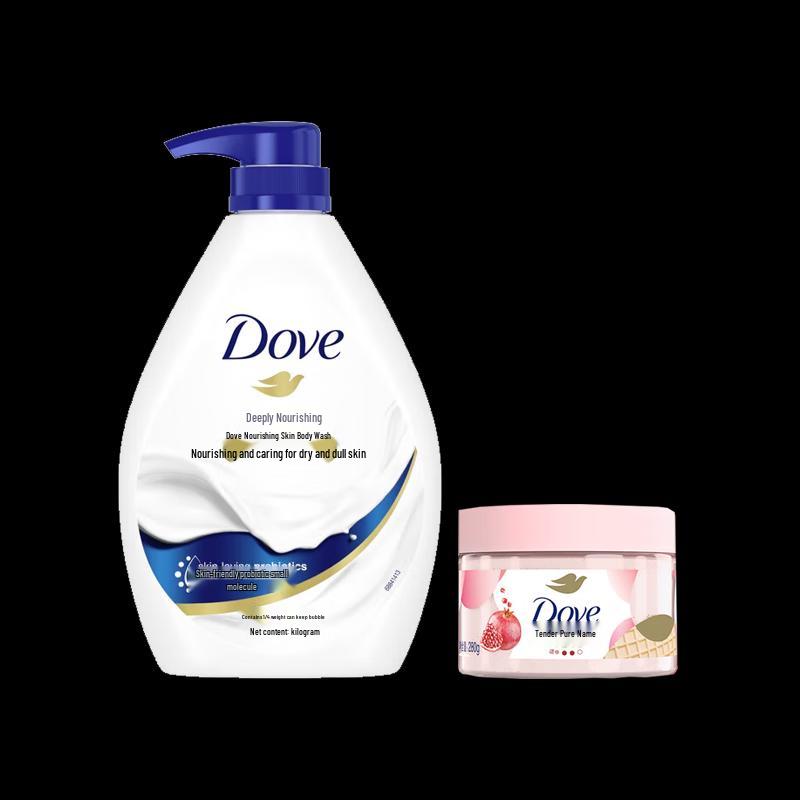 Dove Deeply Nourishing Shower Gel & Pomegranate Scrub Duo