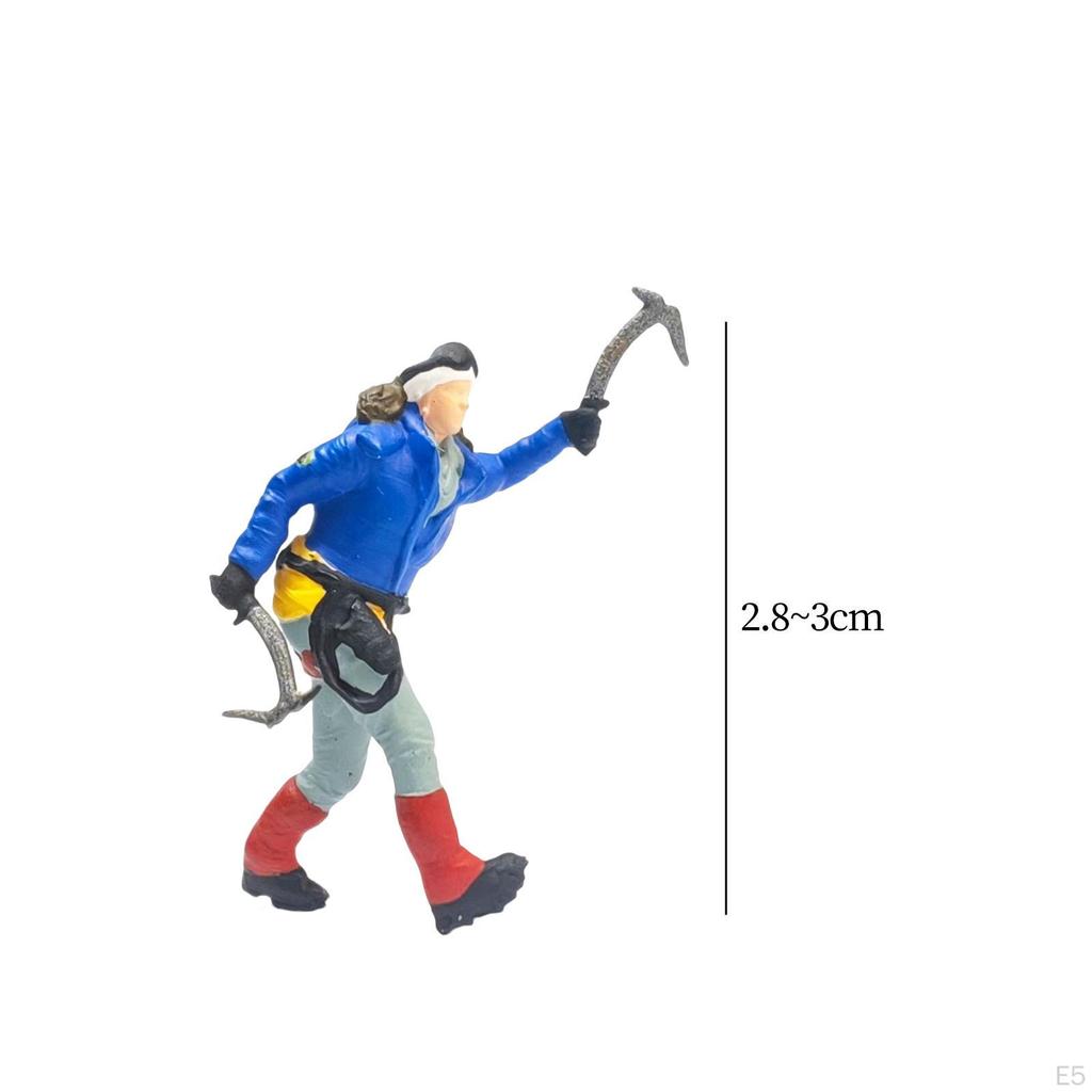 1/64 Climbing People Figures Miniature Model for Sand Table DIY Scene Layout