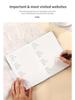 A5 Password-Protected Notebook for Website & Contact Management