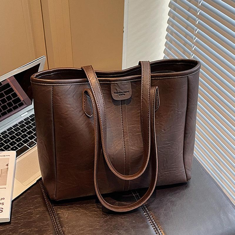 Popular Bags Women's Large-capacity New Autumn and Winter Versatile Simple Retro Shoulder Bag