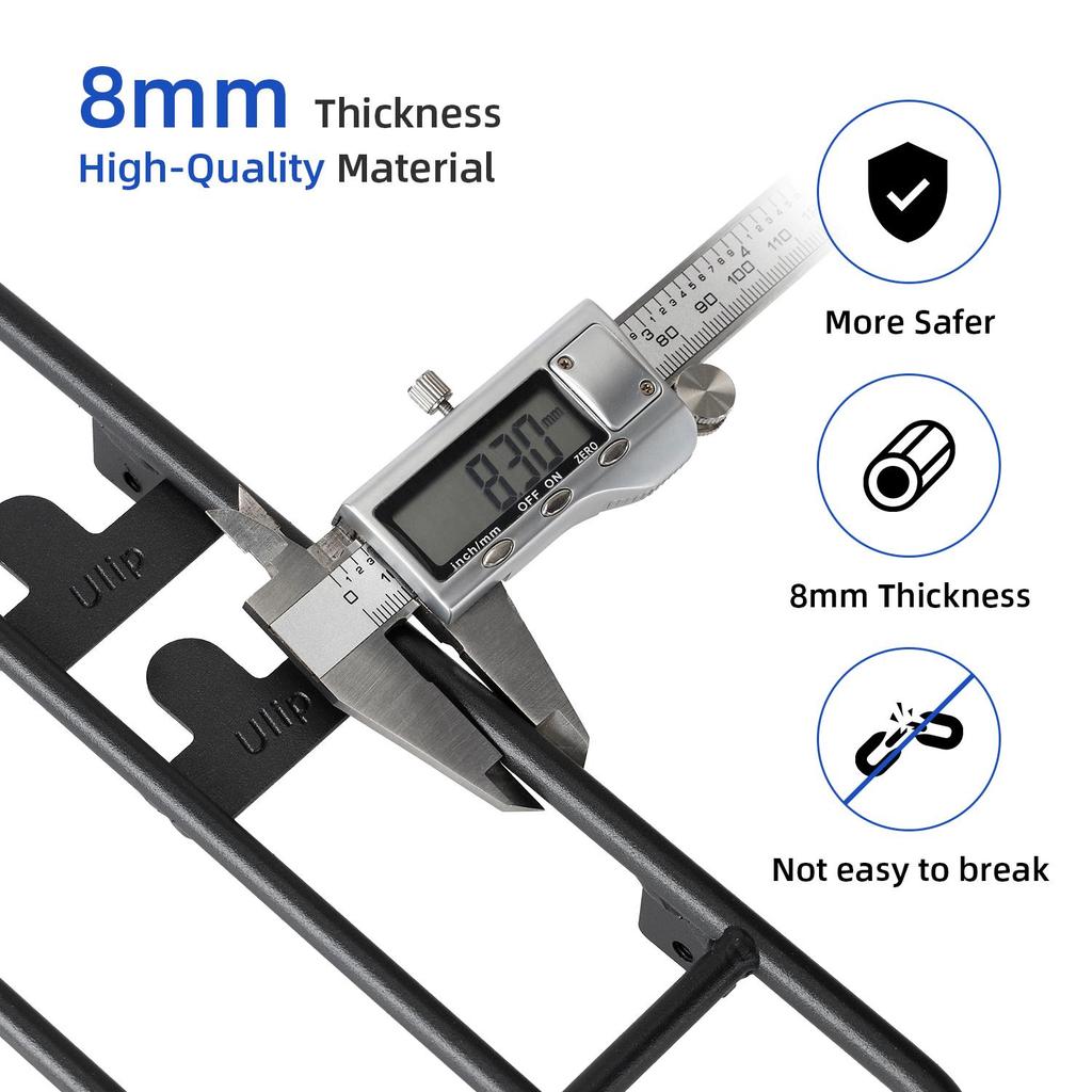 Black Folding Rear Storage Rack Suitable for Xiaomi M365/Pro/PRO2/1S/MI 3 Scooter Rear Rack Compact Design Lightweight Extra Storage