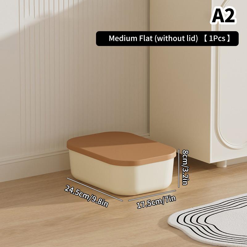 Contenitore portaoggetti per scrivania con coperchio, per armadio, vestiti, cassetto, cestino portaoggetti in plastica, contenitore per cosmetici, piccole cose