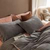 Mei Yun Ge High Weight Dove Velvet Double Splicing Warm Rolling Edge Craftsmanship Color blocked Single Duvet Cover
