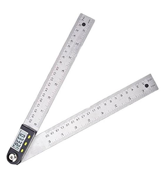 

world Imp JP Digital Angle Stainless Steel Length 360 Degree Protractor Meter, 20cm/30cm, Ruler, Hold, Measurement, Waterproof, IP54, (Size 30cm)