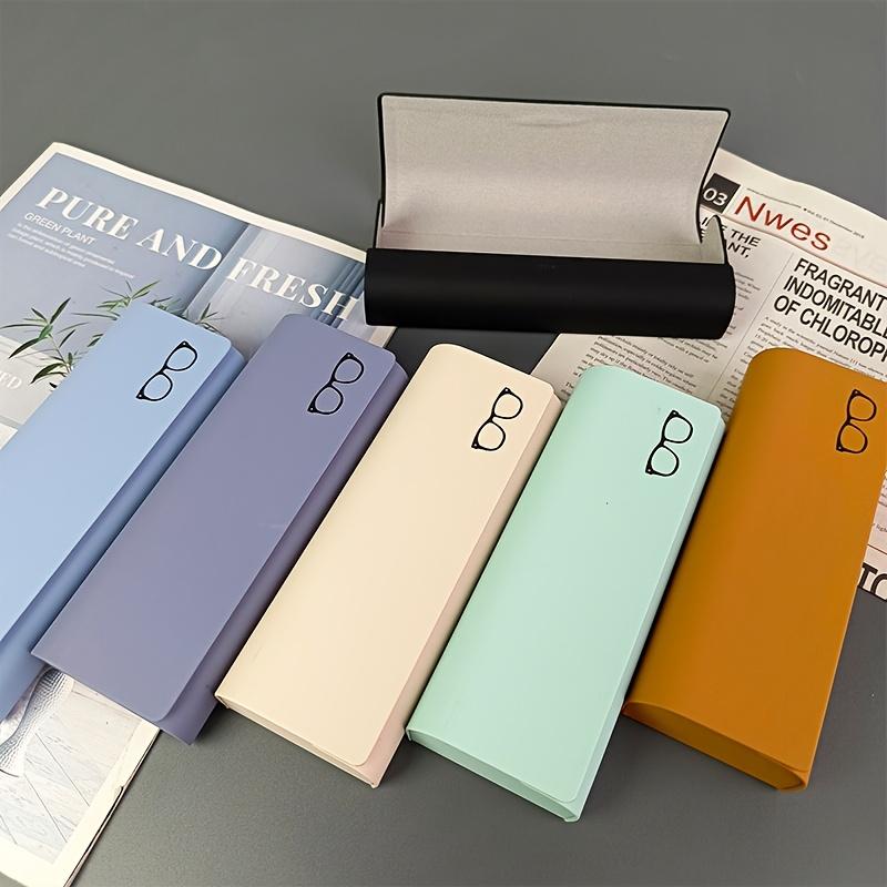 Handmade Leather Glasses Case Myopia Glasses Sunglasses Storage Box AntiSlip Lining Large Capacity Glasses Case Home Accessories