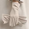 Soft Velvet Winter Thermal Gloves Thick Lined Fleece Lined Gloves Touchscreen Gloves  Riding