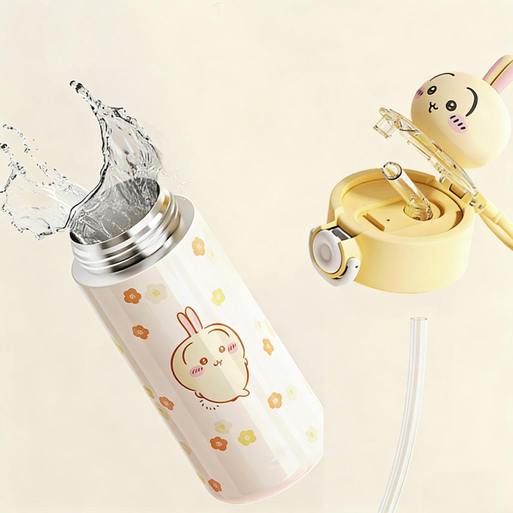 Anime süße Vakuumtasse Cartoon tragbar große Kapazität 316 Auskleidung Wasserbecher 550ml