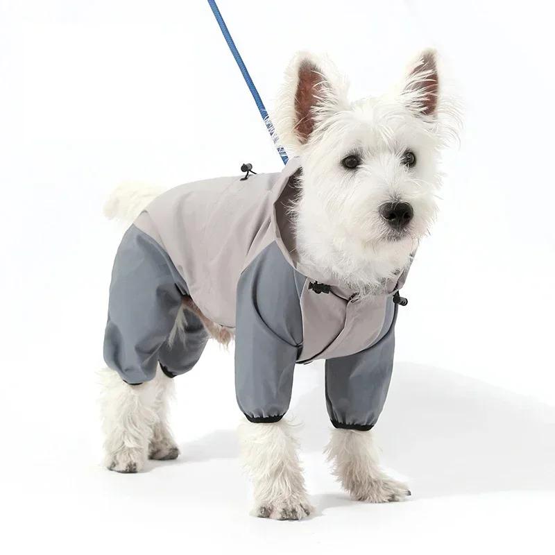 Waterproof Pet Raincoat for Small Dogs Summer Puppy Dog Jumpsuit Clothes Yorkies Chihuahua Pinscher Raincoats mascotas Overalls