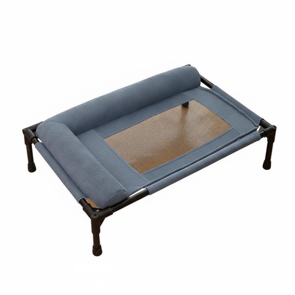 Detachable Resting Cot Breathable Mesh Cooling Pet Cushion Sturdy Raised Bed for
