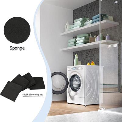 4 Stück Quadratische Anti-Vibrations-Pads Waschmaschinen-Stoßdämpfer Matten Multifunktionale Anti-Vibrations-Matte Rutschfeste Matten Ständer Kühlschrank