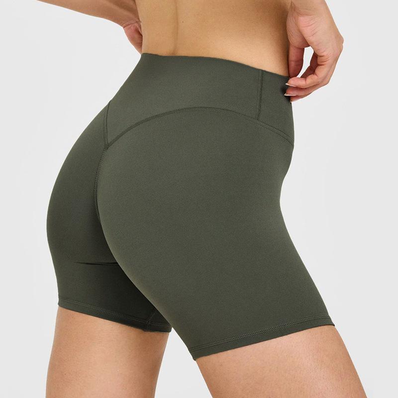 European & Asian Peach Hip Yoga Sports Shorts: High Waist, Slimming, Outdoor Cycling