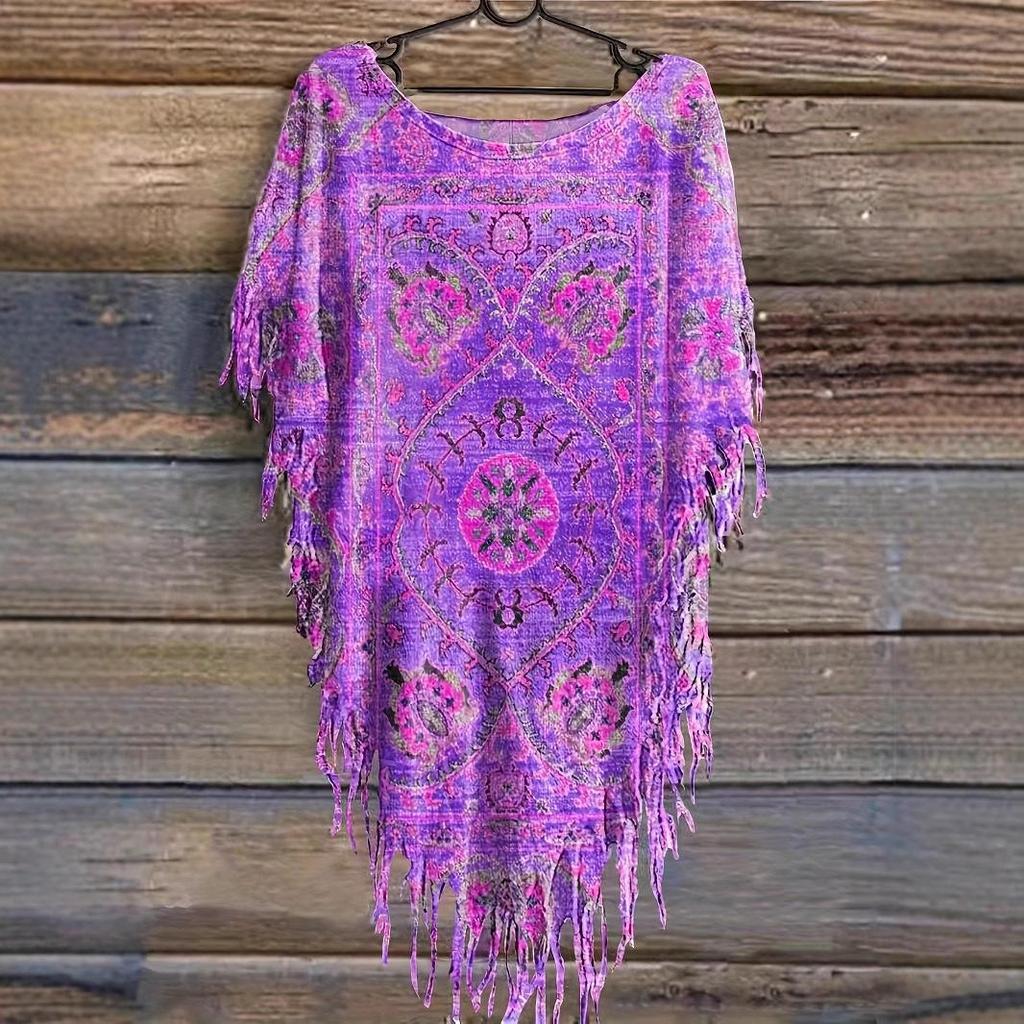 2025 Women's Tie-dye Ethnic Style Casual Top