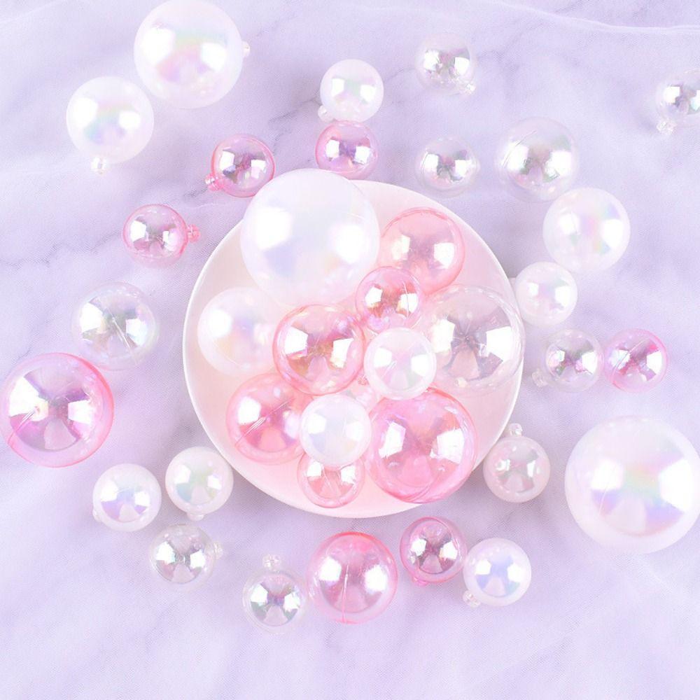32PCS Mixed Sizes Ball Cake Toppers Transparent Cake Ball Decoration  For Birthday Party