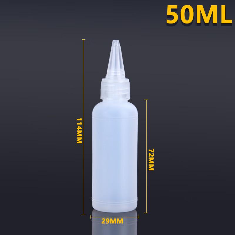 Transparent Pointed Tip Squeeze Dispensing Bottles