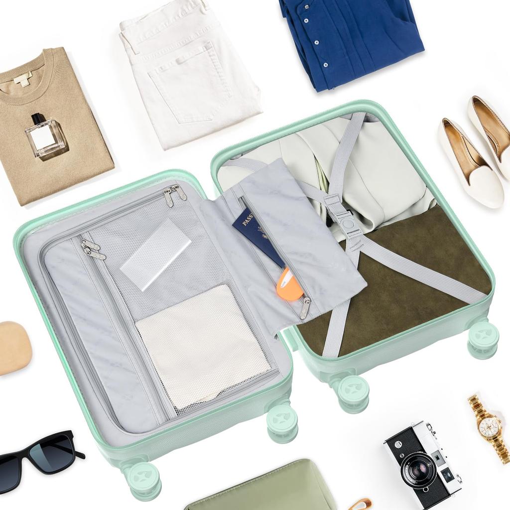 Carry Ultra Hook Double TSA Zipper Business Trip S Size for [MGOB] Case, Suitcase, Carry-on Bag, Cute, Lightweight, Function, Shockproof, Quiet,