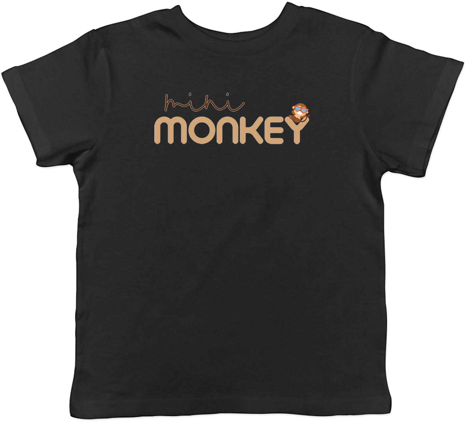 Mini Monkey Kids T-Shirt Jungle Animal Forest Childrens Boys Girls Gift 140