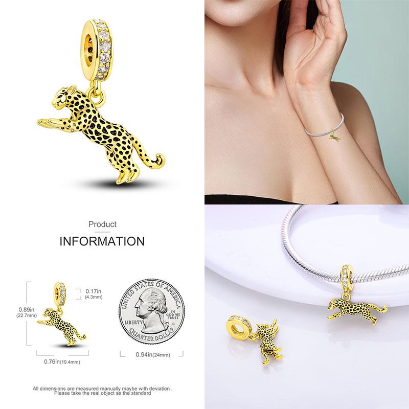 100% 925 silver Animal Series Bulldog Zebra Squirrel Charms Fit Original 925 Bracelet DIY Jewelry Making Women Gift
