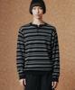 WMC Multi-Stripe Henley Neck Knit_Black