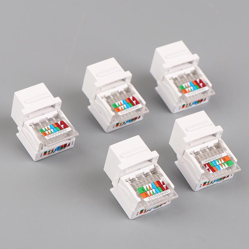 

5Pcs Rj45 роз єм Інформаційна розетка Комп ютерна розетка Кабель-адаптер
