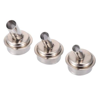 Set of 6 45 Degree Bent Curved Heat Nozzles for QUICK 861DW Hot Air Rework Station Soldering Equipment Accessories