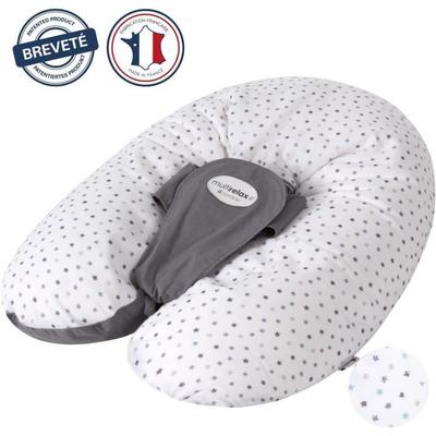 Maternity Pillow - CANDIDE - Multirelax - Polyester / Cotton - Grey / Stars