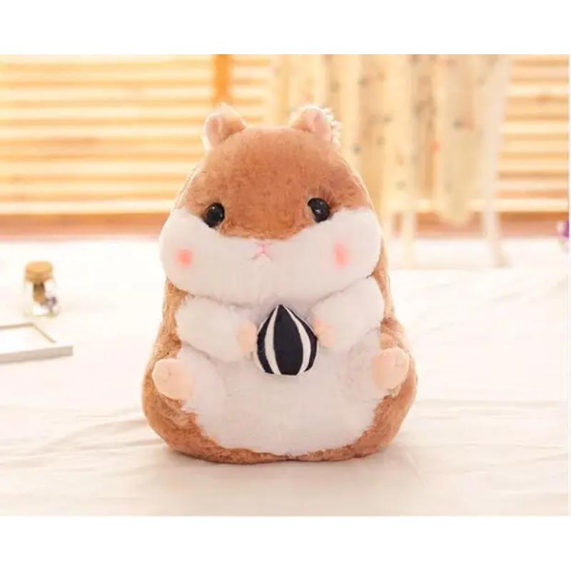 

28 см/38 см Милый хомяк, мягкие игрушки, куклы, плюшевые игрушки, имитация хомяка, большие игрушки для детей, девочек, праздничный подарок! 38cm коричневый